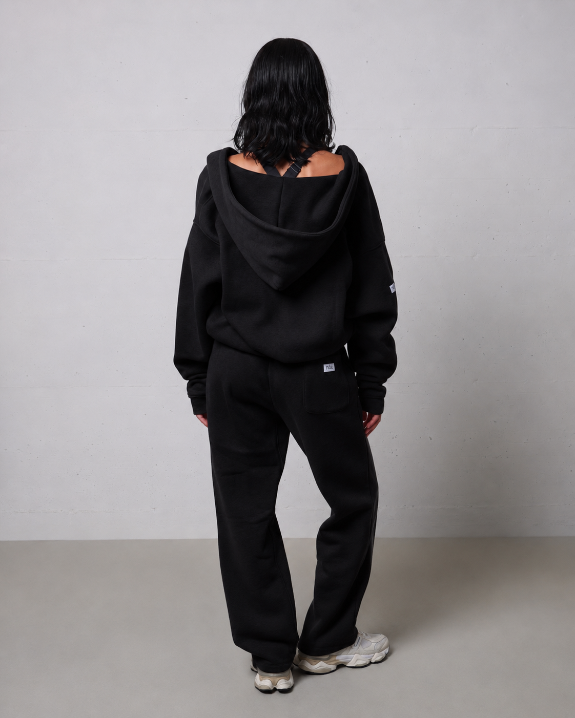Felpa zip 014 nero