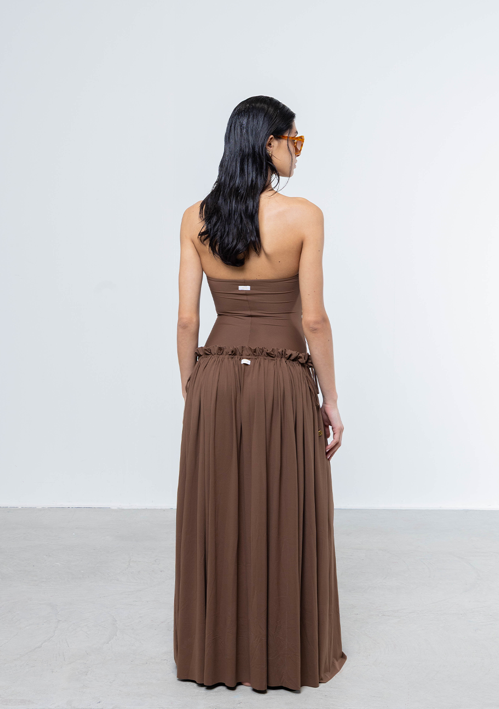 Alma Brown Sarong Skirt
