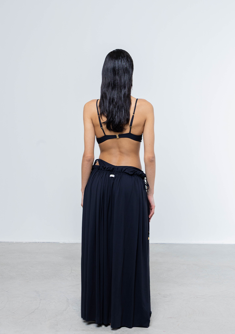 Alma Black Sarong Skirt