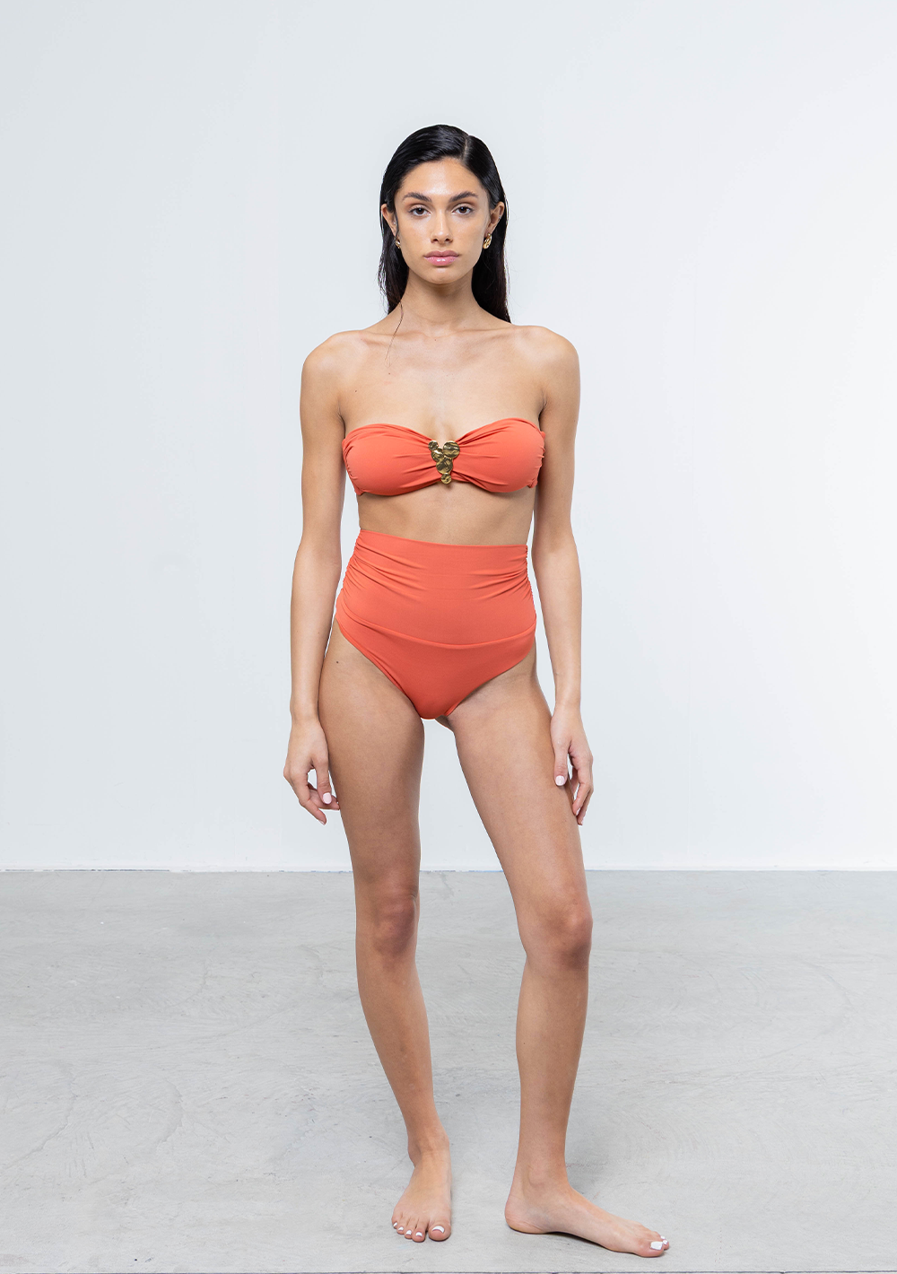 Azzurra Top Bikini Corallo