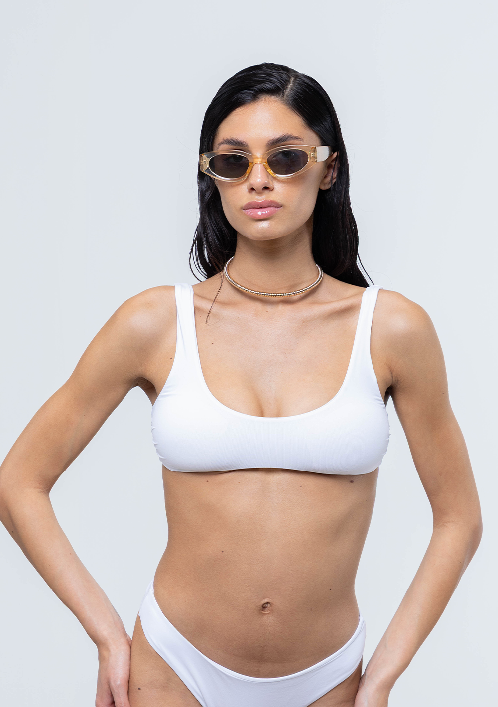 Demetra Bikini Top Bianco