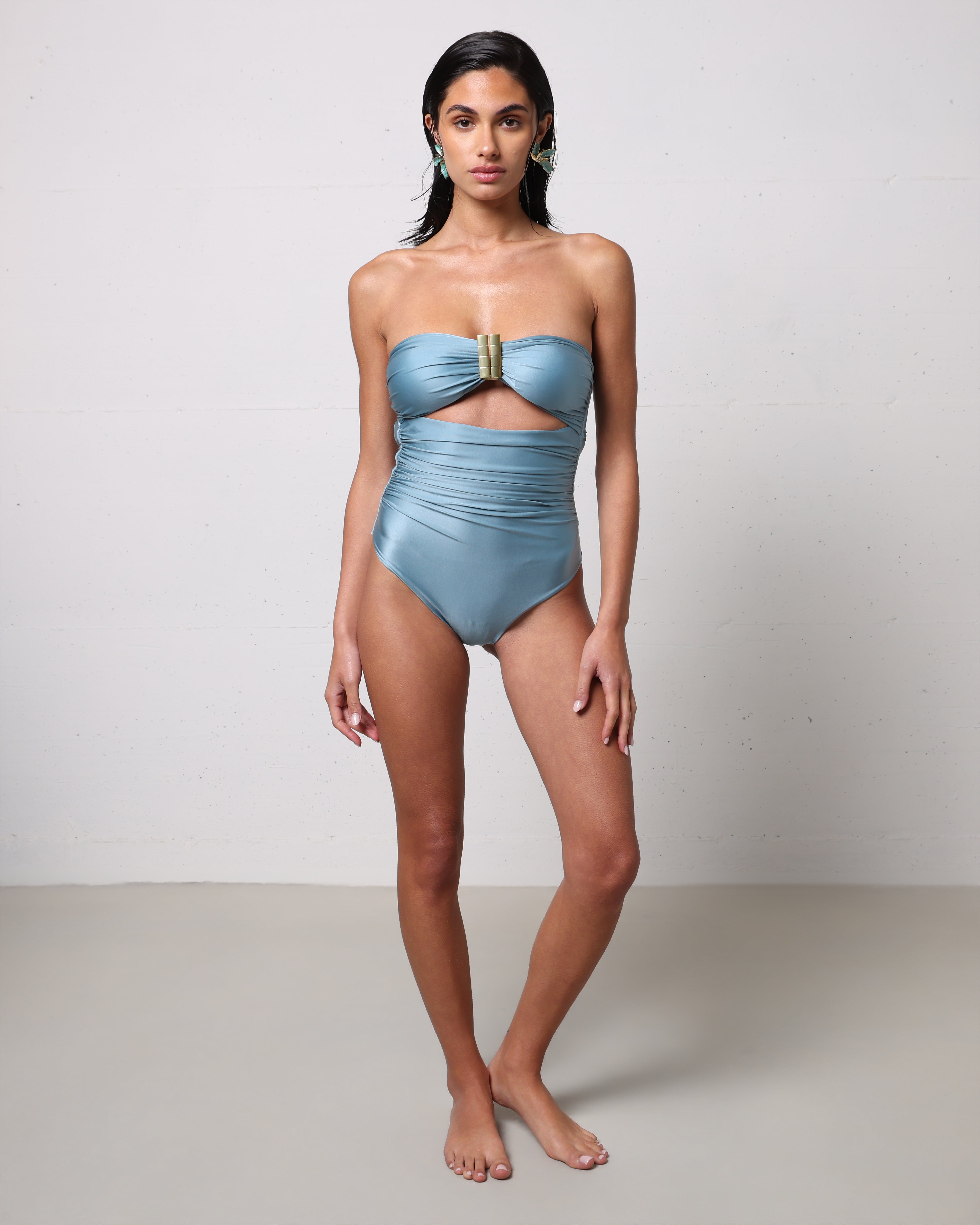 Selene costume intero azzurro