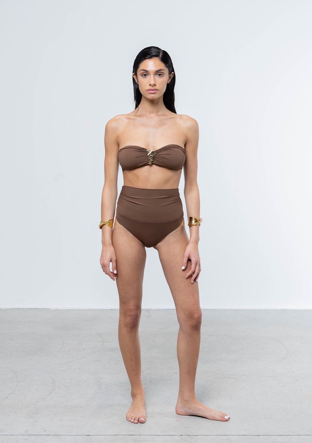 Azzurra Slip Bikini Marrone
